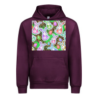 Mauve Wine Easter bunny and egg Urban Hoodie - CowGirlArtShop