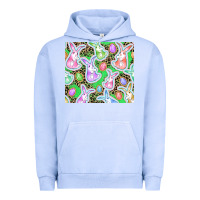 Pigment Grape Ice Easter bunny and egg Urban Hoodie - CowGirlArtShop