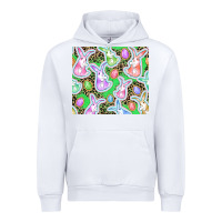 White Easter bunny and egg Urban Hoodie - CowGirlArtShop