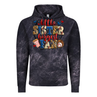 Cloud Black little sister biggest fan baseball Vintage Hoodie - Jasminsmagicworld