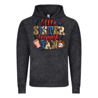 Vintage Arctic little sister biggest fan baseball Vintage Hoodie - Jasminsmagicworld