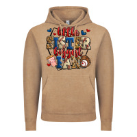 Vintage Coffee little sister biggest fan baseball Vintage Hoodie - Jasminsmagicworld