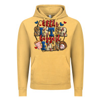 Vintage Mustard little sister biggest fan baseball Vintage Hoodie - Jasminsmagicworld