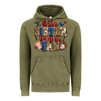 Vintage Olive little sister biggest fan baseball Vintage Hoodie - Jasminsmagicworld