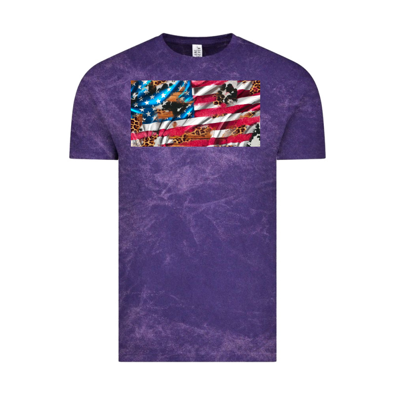 Usa Flag And Leopard With Wood License Plate Vintage Tee by Artiststas | Teevron