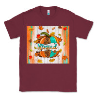 Burgundy blessed pumpkin Classic Tee - NancyCooperArtShop