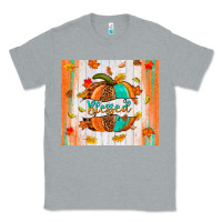 Heather Grey blessed pumpkin Classic Tee - NancyCooperArtShop