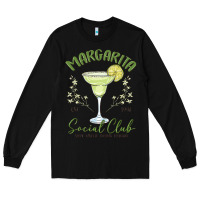Black margarita social club Long Sleeve Tee - MaliasSmallBusiness