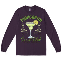 Plum margarita social club Long Sleeve Tee - MaliasSmallBusiness