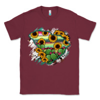 Burgundy South Carolina State Map Classic Tee - RanaPortraitStore