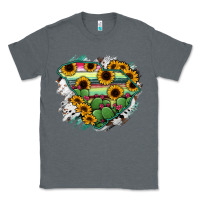 Charcoal Heather South Carolina State Map Classic Tee - RanaPortraitStore