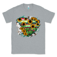 Heather Grey South Carolina State Map Classic Tee - RanaPortraitStore