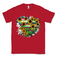 Red South Carolina State Map Classic Tee - RanaPortraitStore