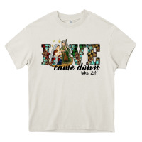 Cream love came down holy family Heavy Core Tee - RanaPortraitStore