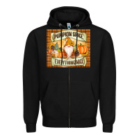 Black Pumpkin Spice Everything Nice Gnome Zipper Hoodie - MaliasSmallBusiness