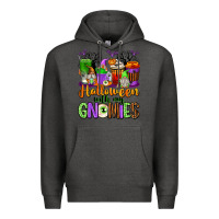 Charcoal Heather Halloween with My Gnomies Coffee Cups Premium Hoodie - texasbilliewilder