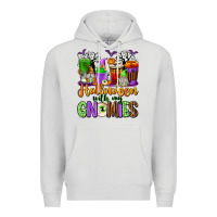 Dove Grey Halloween with My Gnomies Coffee Cups Premium Hoodie - texasbilliewilder