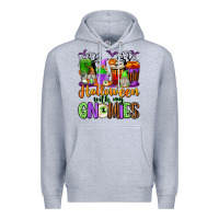 Heather Grey Halloween with My Gnomies Coffee Cups Premium Hoodie - texasbilliewilder