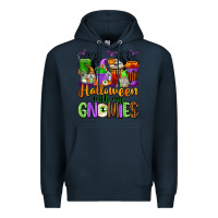 Navy Halloween with My Gnomies Coffee Cups Premium Hoodie - texasbilliewilder