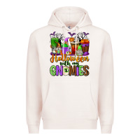 Pale Pink Halloween with My Gnomies Coffee Cups Premium Hoodie - texasbilliewilder