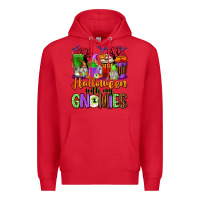 Red Halloween with My Gnomies Coffee Cups Premium Hoodie - texasbilliewilder