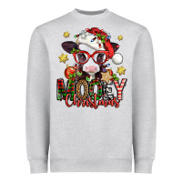Heather Grey mooey christmas baby calf Heavyweight Sweatshirt - Jasminsmagicworld