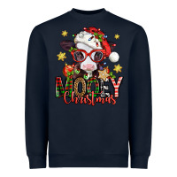 Navy mooey christmas baby calf Heavyweight Sweatshirt - Jasminsmagicworld