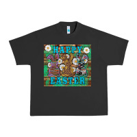 Pigment Black easter happy easter western bunnies daisies Urban Heavy Tee - Artiststas