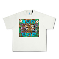 Pistachio easter happy easter western bunnies daisies Urban Heavy Tee - Artiststas