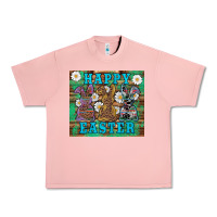 Salmon easter happy easter western bunnies daisies Urban Heavy Tee - Artiststas
