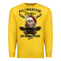 Lemon All I Want For Christmas Is You Just Kidding I Want Cats Premium Sweatshirt - Bettercallsaul