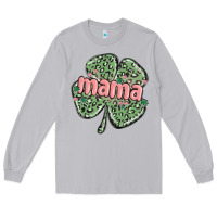 Moon Dust leopard shamrock mama Long Sleeve Tee - MaliasSmallBusiness