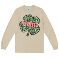 Mushroom leopard shamrock mama Long Sleeve Tee - MaliasSmallBusiness