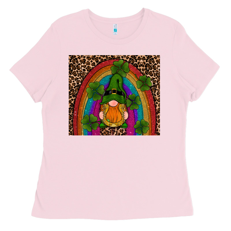 St Patricks Day Gnomes Shamrock Rainwow Ladies Tee by RanaPortraitStore | Teevron