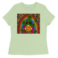 Matcha st patricks day gnomes shamrock rainwow Ladies Tee - RanaPortraitStore
