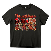 Asphalt i'm just here for the snacks american football Heavy Core Tee - Zillion Design Studio