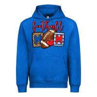 Cobalt Football mom red and blue team color mother's day Urban Hoodie - HowdyJamesFarm