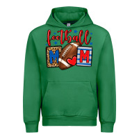 Emerald Football mom red and blue team color mother's day Urban Hoodie - HowdyJamesFarm