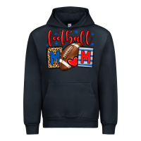 Navy Football mom red and blue team color mother's day Urban Hoodie - HowdyJamesFarm