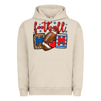 Pigment French Oak Football mom red and blue team color mother's day Urban Hoodie - HowdyJamesFarm