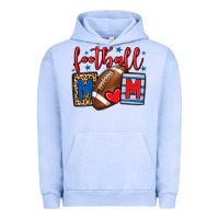 Pigment Grape Ice Football mom red and blue team color mother's day Urban Hoodie - HowdyJamesFarm