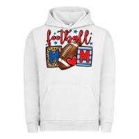 Pigment Lunar Rock Football mom red and blue team color mother's day Urban Hoodie - HowdyJamesFarm