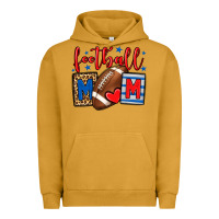 Pigment Peanut Butter Football mom red and blue team color mother's day Urban Hoodie - HowdyJamesFarm
