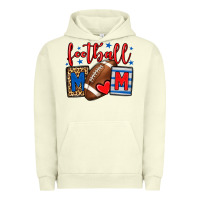 Football Mom Red And Blue Team Color Mother's Day Urban Hoodie | Teevron
