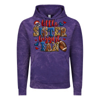 Cloud Purple little sister biggest fan american football Vintage Hoodie - Jasminsmagicworld