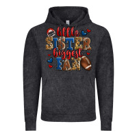 Vintage Black little sister biggest fan american football Vintage Hoodie - Jasminsmagicworld