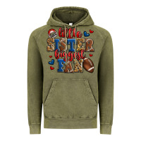 Vintage Olive little sister biggest fan american football Vintage Hoodie - Jasminsmagicworld