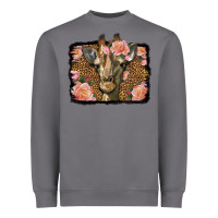Storm Western Floral Giraffe Heavyweight Sweatshirt - LillyAllenDesigns