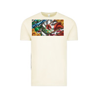 Vintage Arctic usa flag and mexico flag with sunflower and cowhide  license plate Vintage Tee - Artiststas