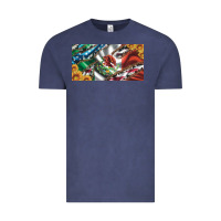 Usa Flag And Mexico Flag With Sunflower And Cowhide  License Plate Vintage Tee | Teevron